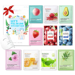 Kaely variety face masks for kids pack offering gentle hydration and skin-softening benefits.