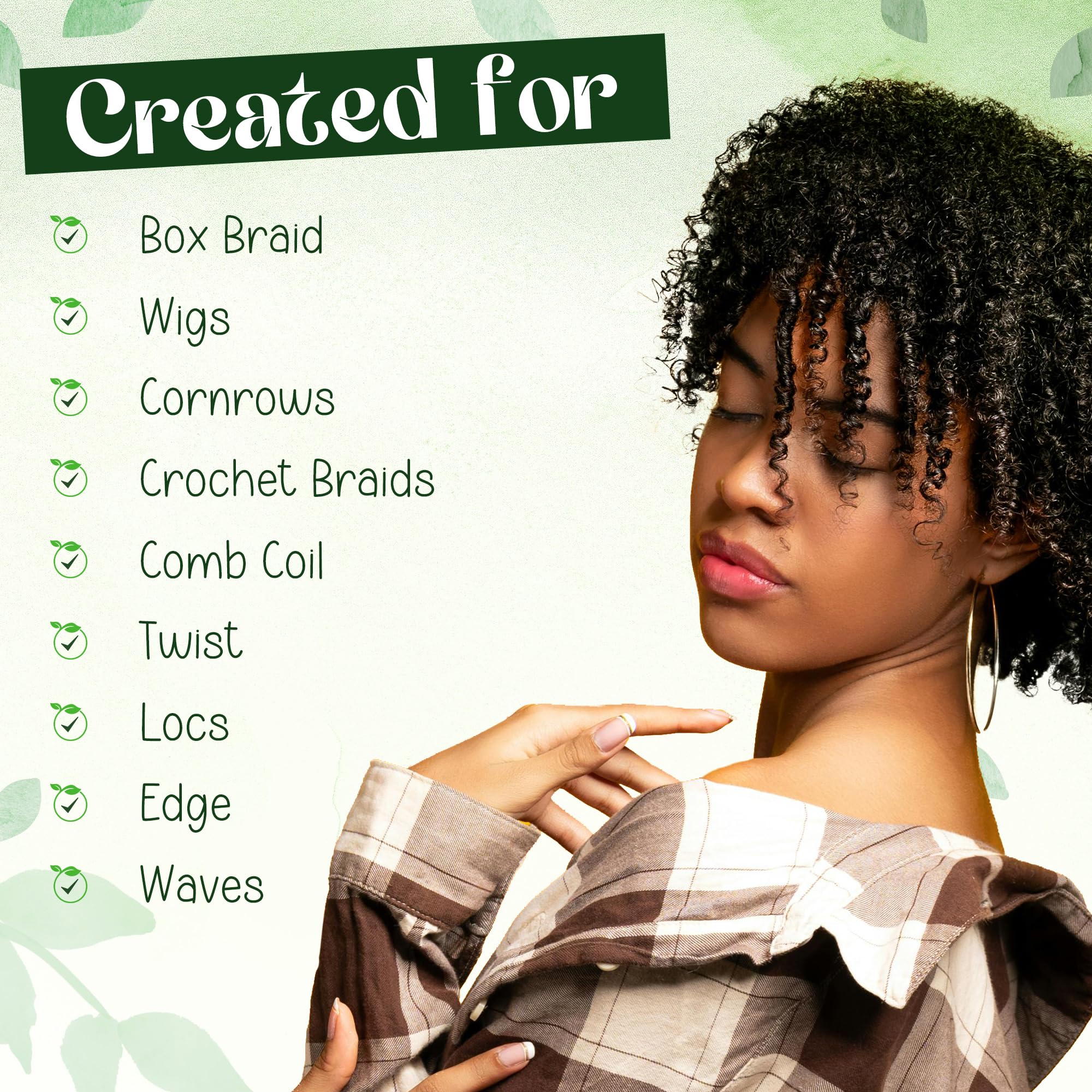 KAGA Neatbraid Gel securing protective styles with lasting hold.