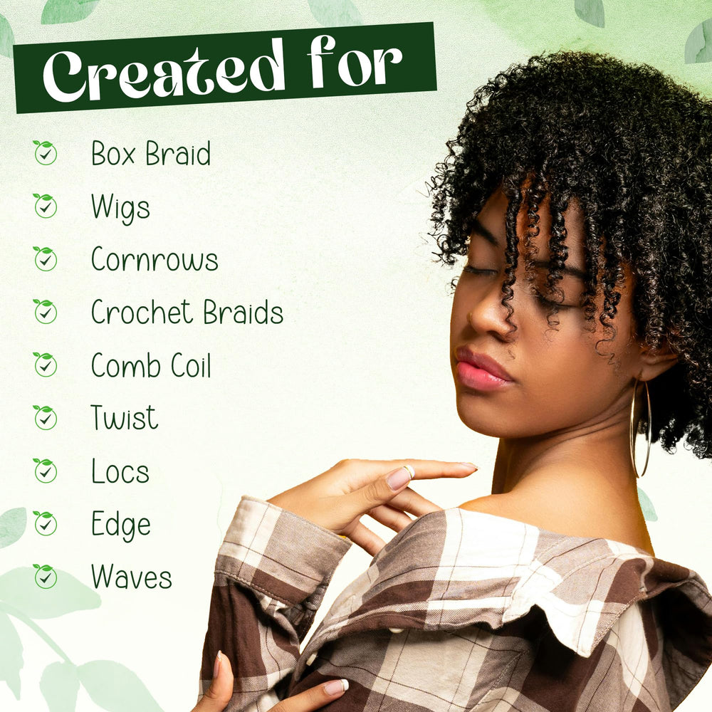 KAGA Neatbraid Gel securing protective styles with lasting hold.