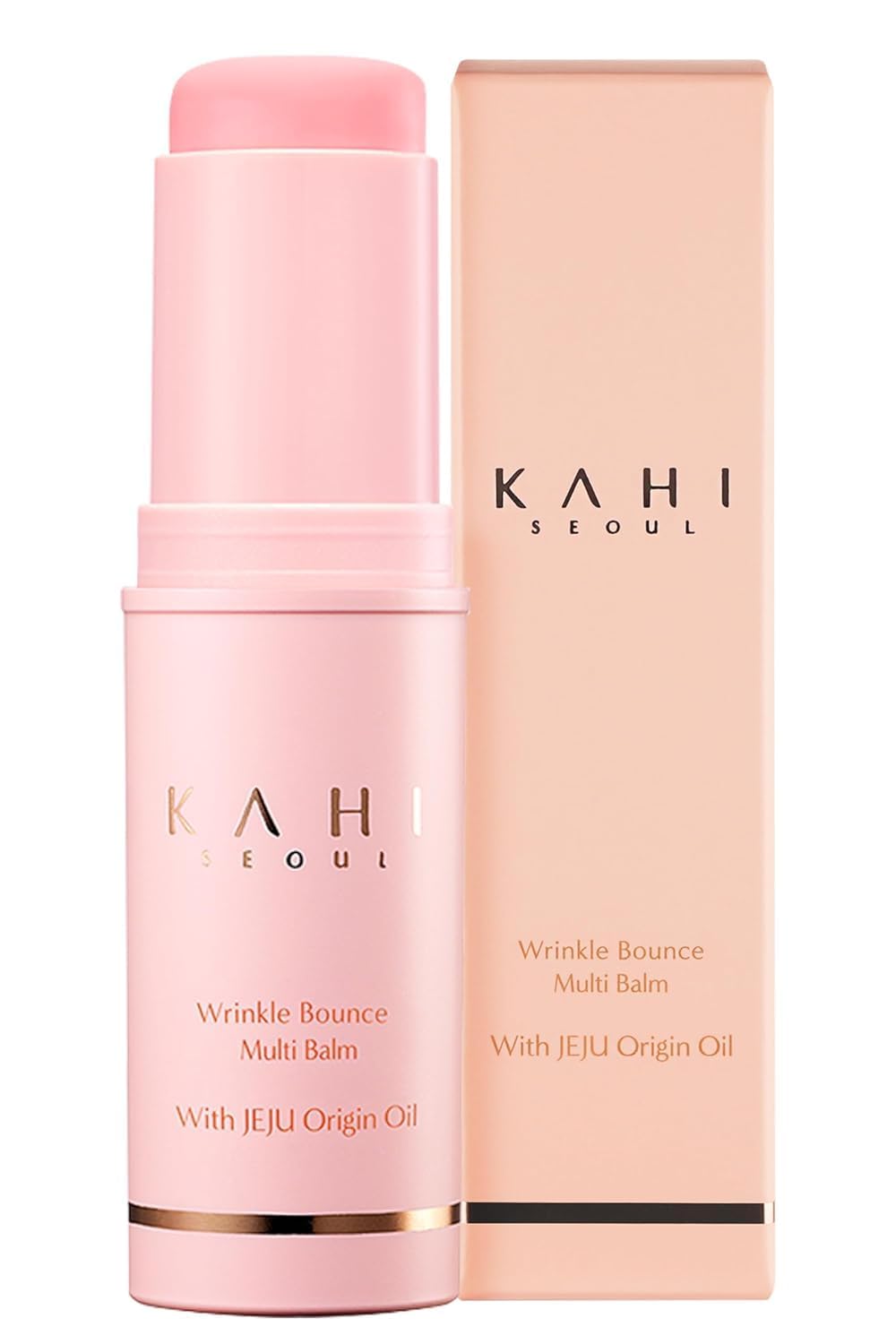 KAHI Collagen Balm Stick packaging showcases a compact, travel-ready design.