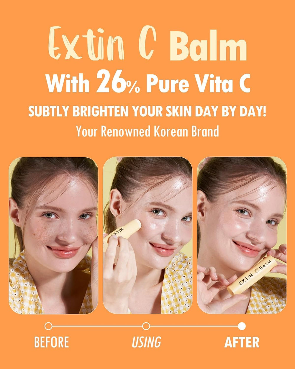 KAHI Extin C Balm twist-up design for quick on-the-go touch-ups.