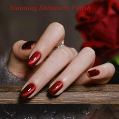 KAHSOSE magnetic polish kit showing included magnet for versatile cat eye patterns.