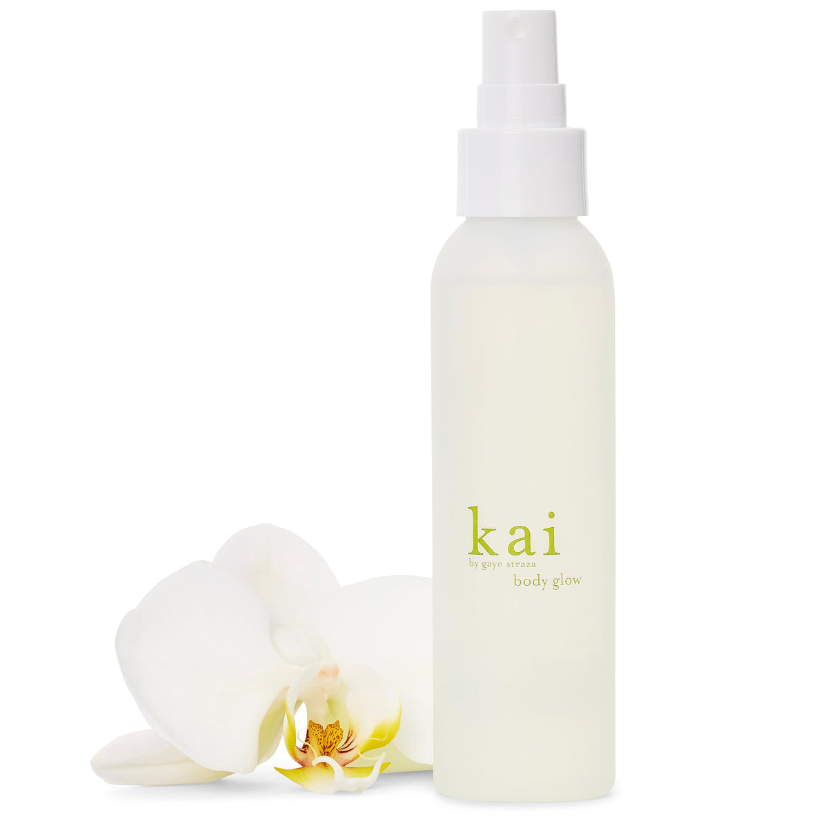 Kai Body Glow dry oil bottle for a radiant, lightweight skin finish.