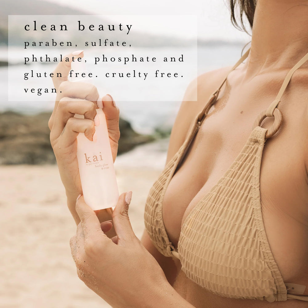 Oil on skin from Kai Body Glow Rose demonstrates fast absorption