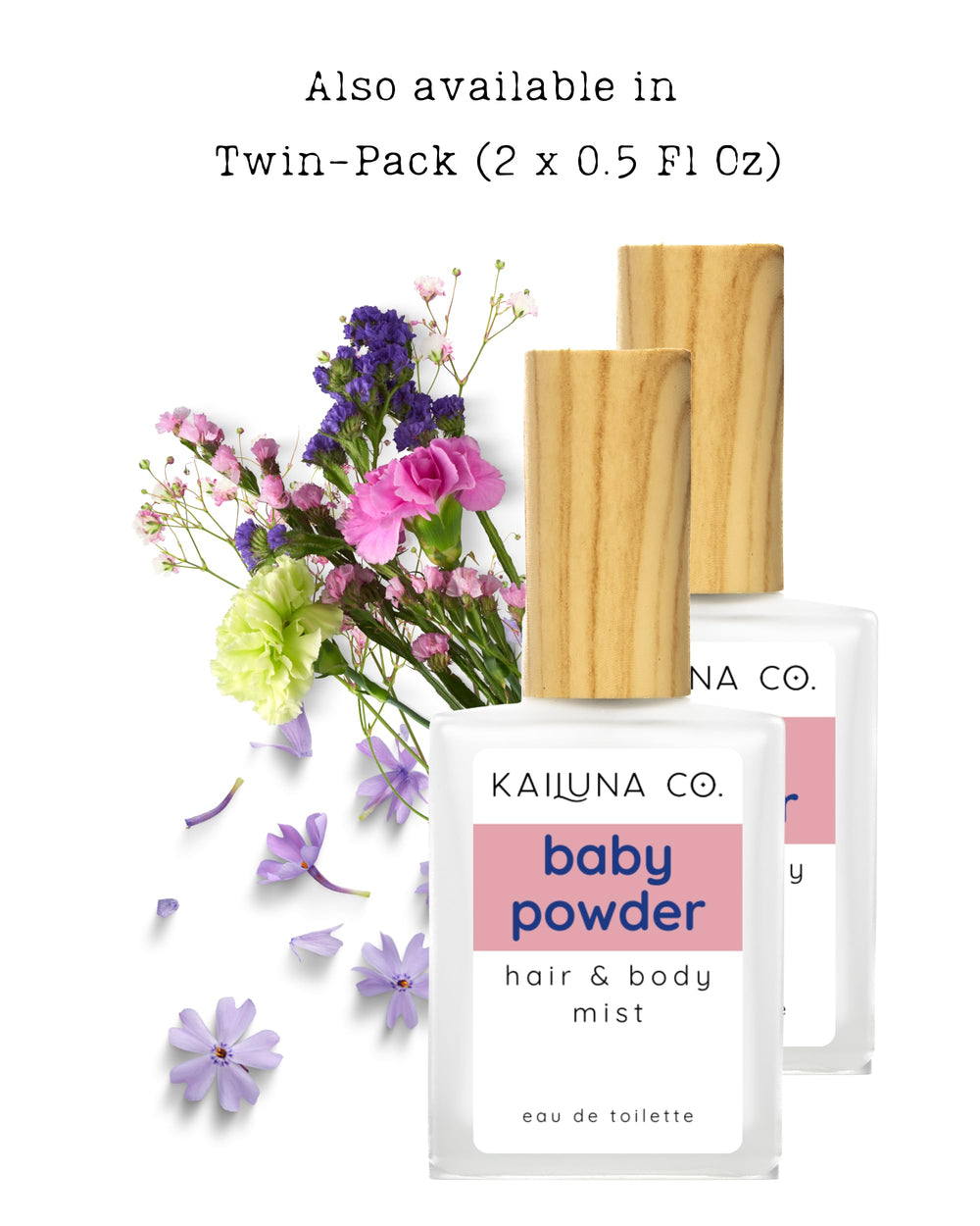 Kailuna Co. Baby Powder Mist gift-ready packaging for thoughtful presents.