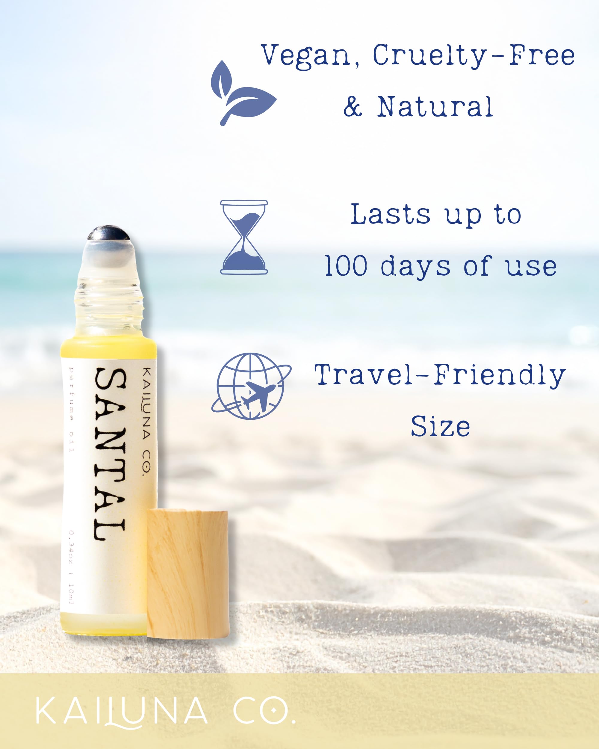 Kailuna Co Santal roll-on application glides smoothly without mess