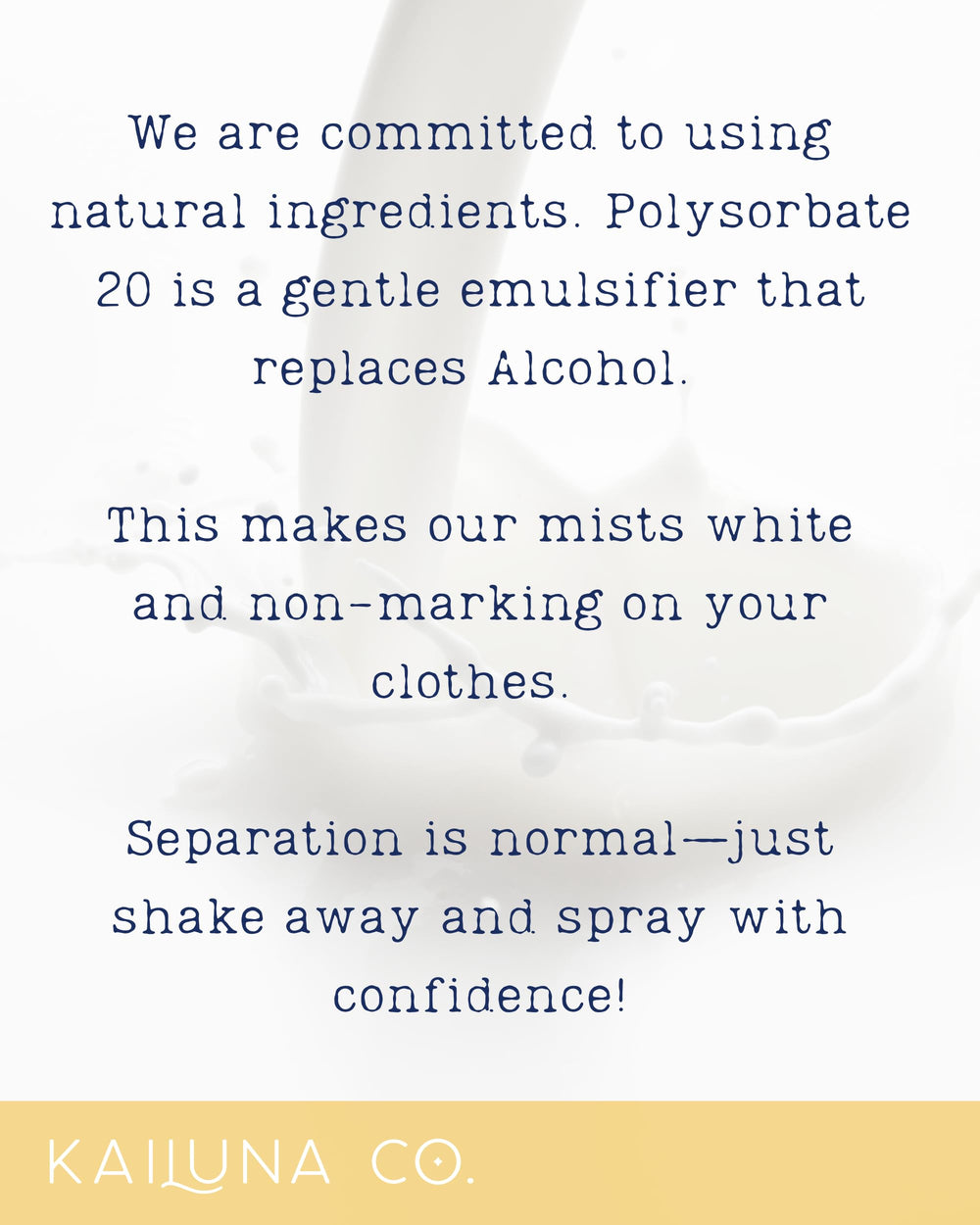 Kailuna Co vegan, cruelty-free seal on packaging for ethical shoppers.