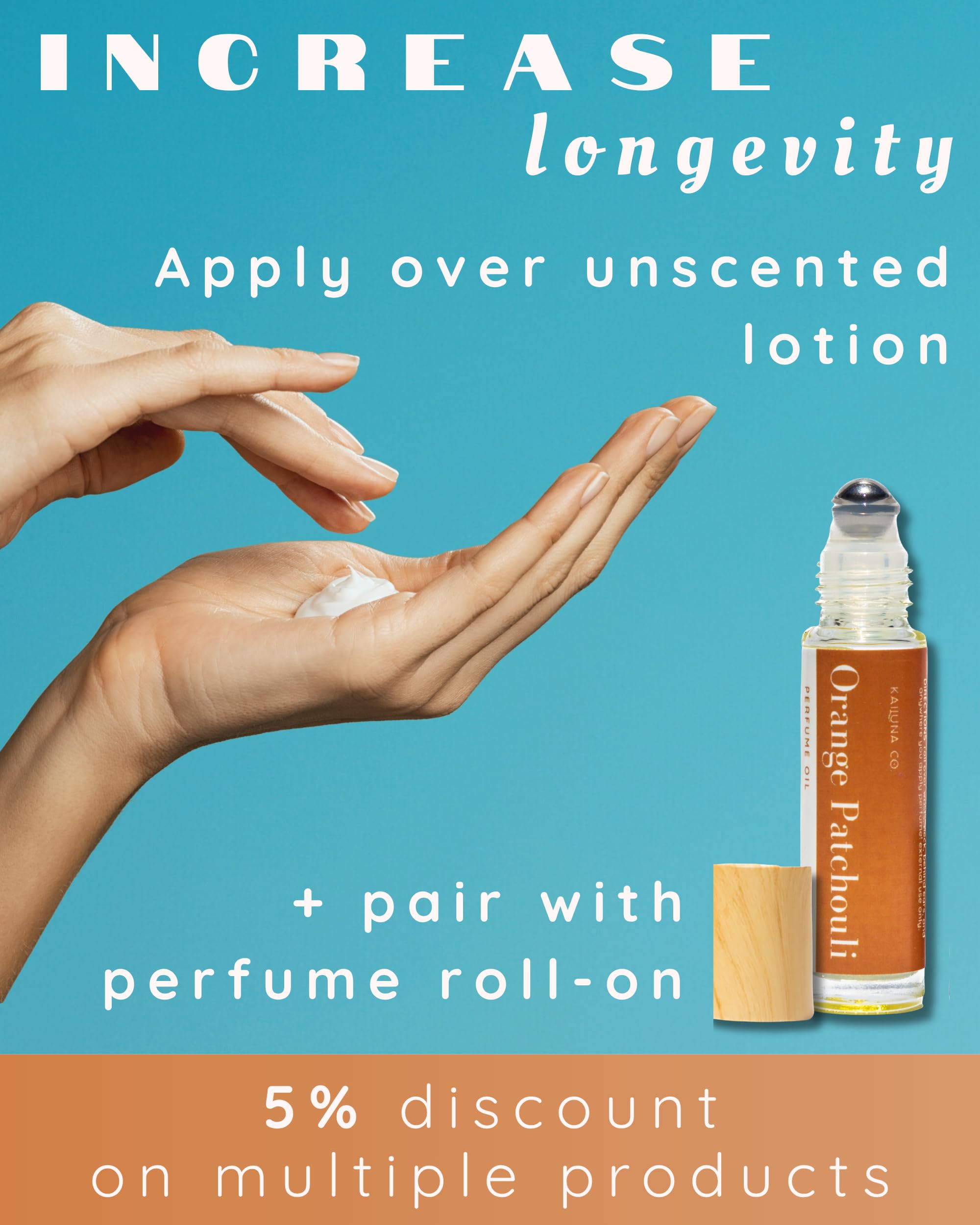 Mist applied to wrist to experience citrus and woody notes