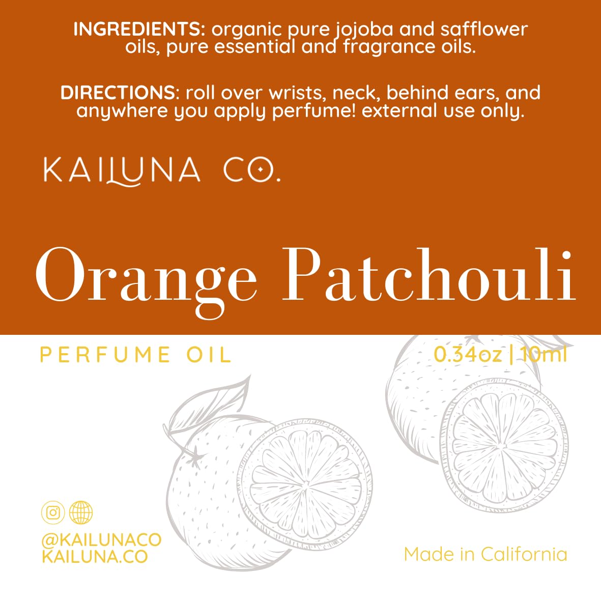 Kailuna Co. small-batch handmade in California quality fragrance.