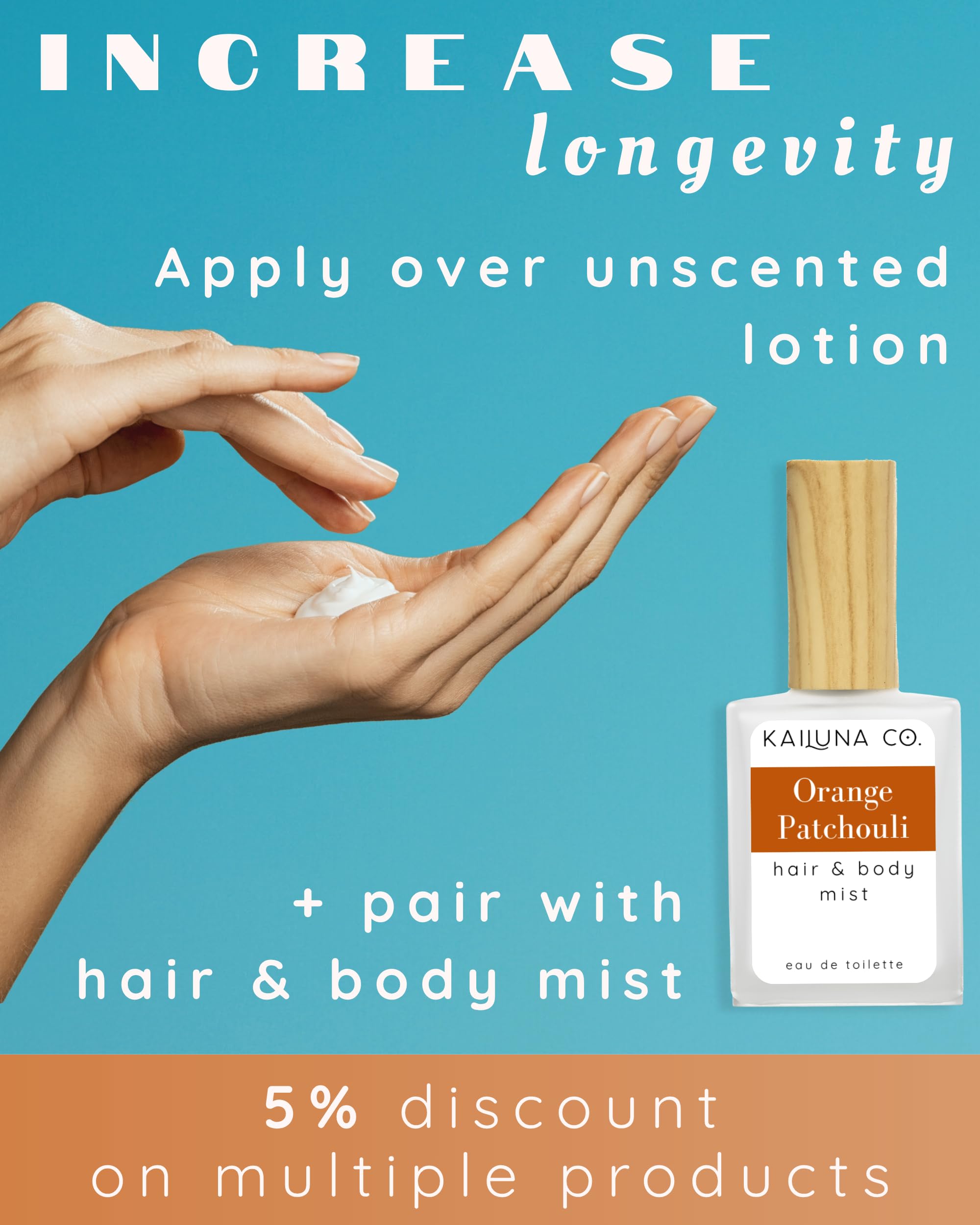 Kailuna Co. orange patchouli roll-on rollerball delivers smooth scent.
