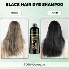 KAISASA Black Hair Dye Shampoo foaming lather for easy color refresh.