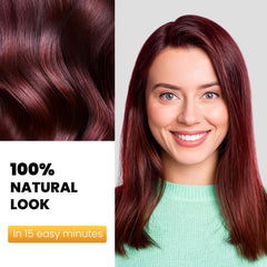 KAISASA dark burgundy color result on hair looks vibrant