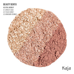 Kaja Beauty Bento ensemble shows light to dark shades for versatile blending