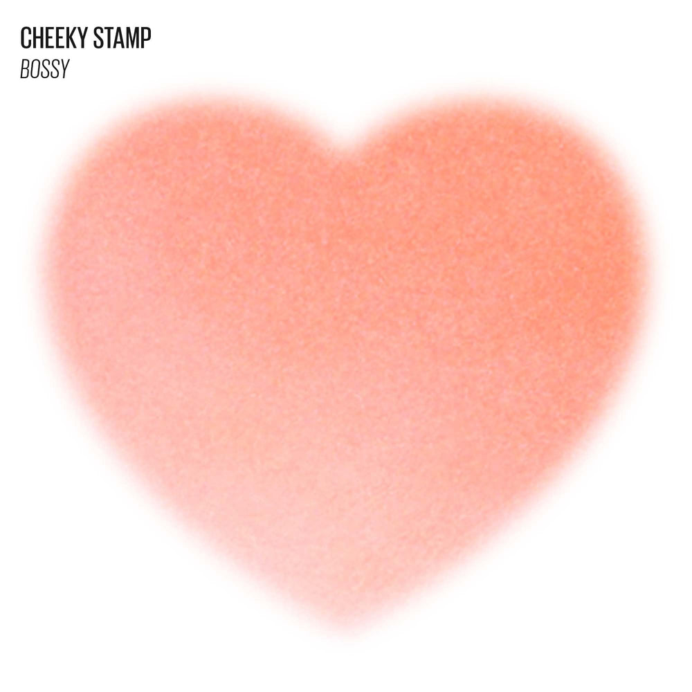 KAJA Cheeky Stamp Bossy blendable formula being kneaded by fingertips