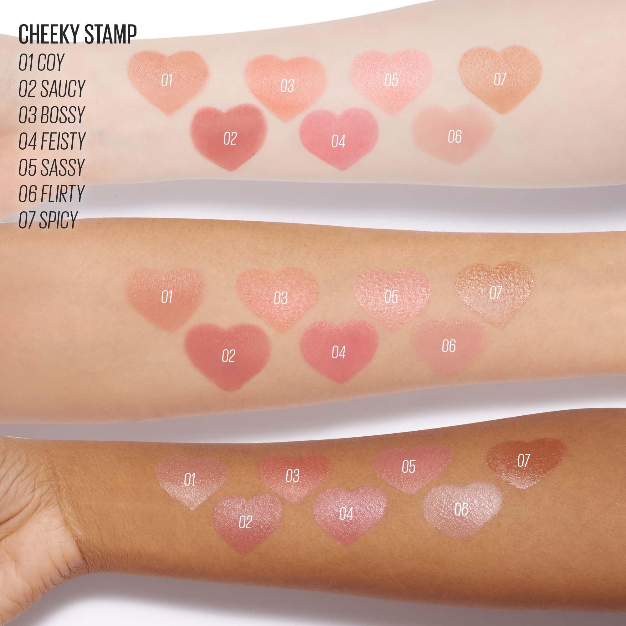 KAJA Cheeky Stamp 03 Bossy travel-size blush for on-the-go touch-ups