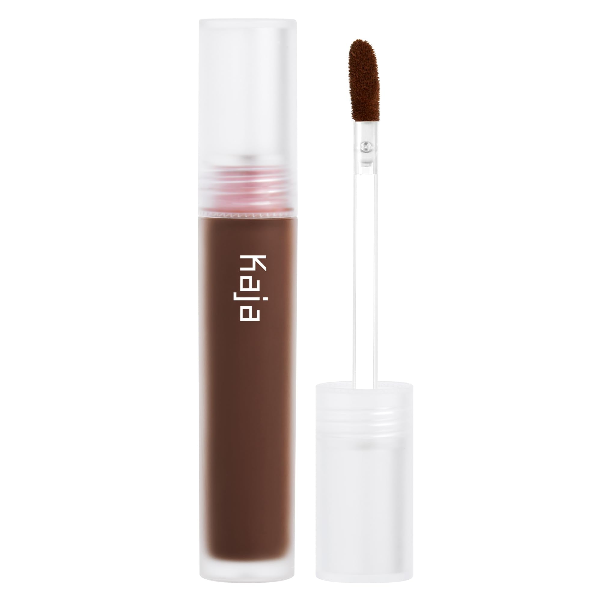 KAJA Don't Settle Concealer Coffee Bean bottle shows creamy texture for natural coverage