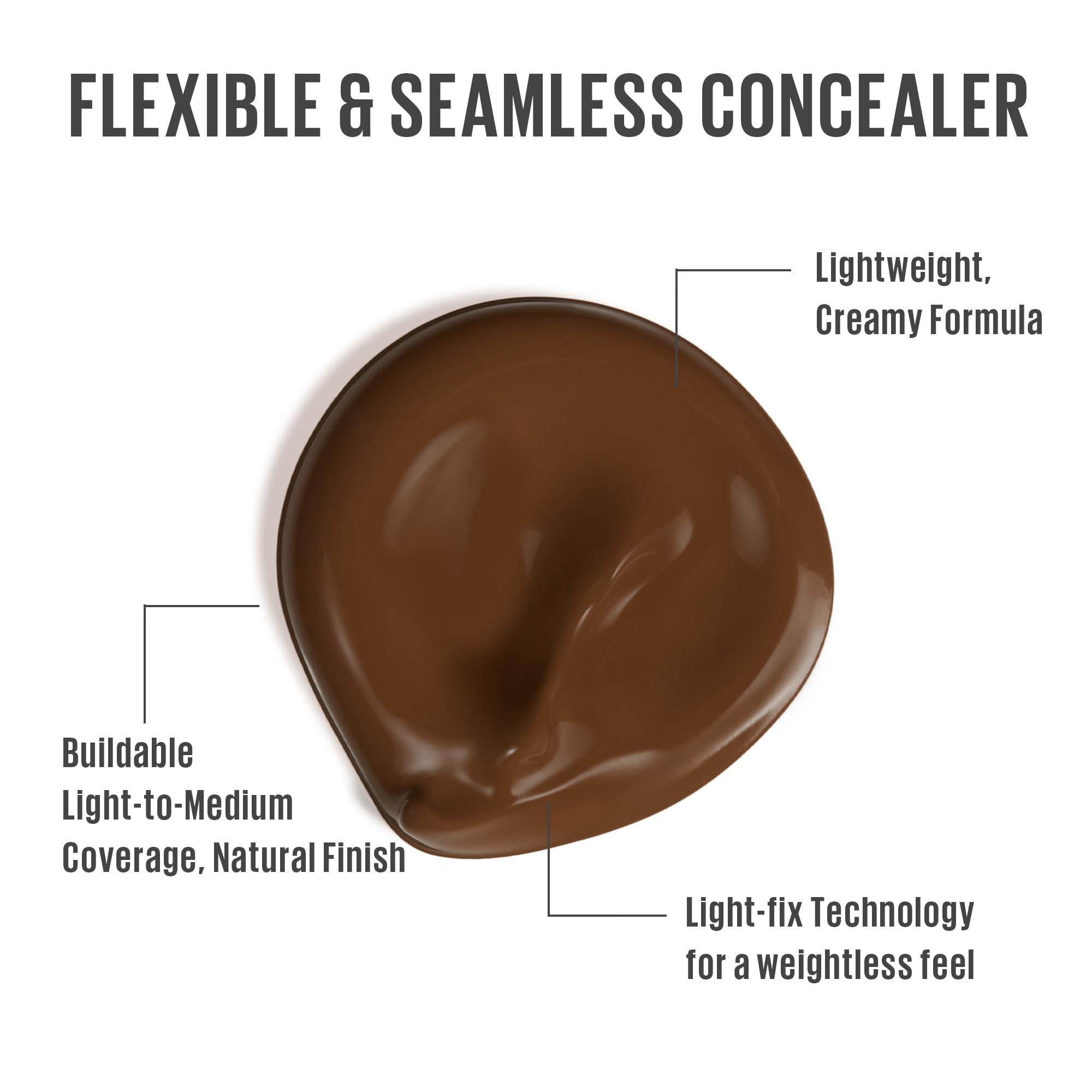 KAJA Don't Settle Concealer packaging highlights cruelty-free and vegan formula