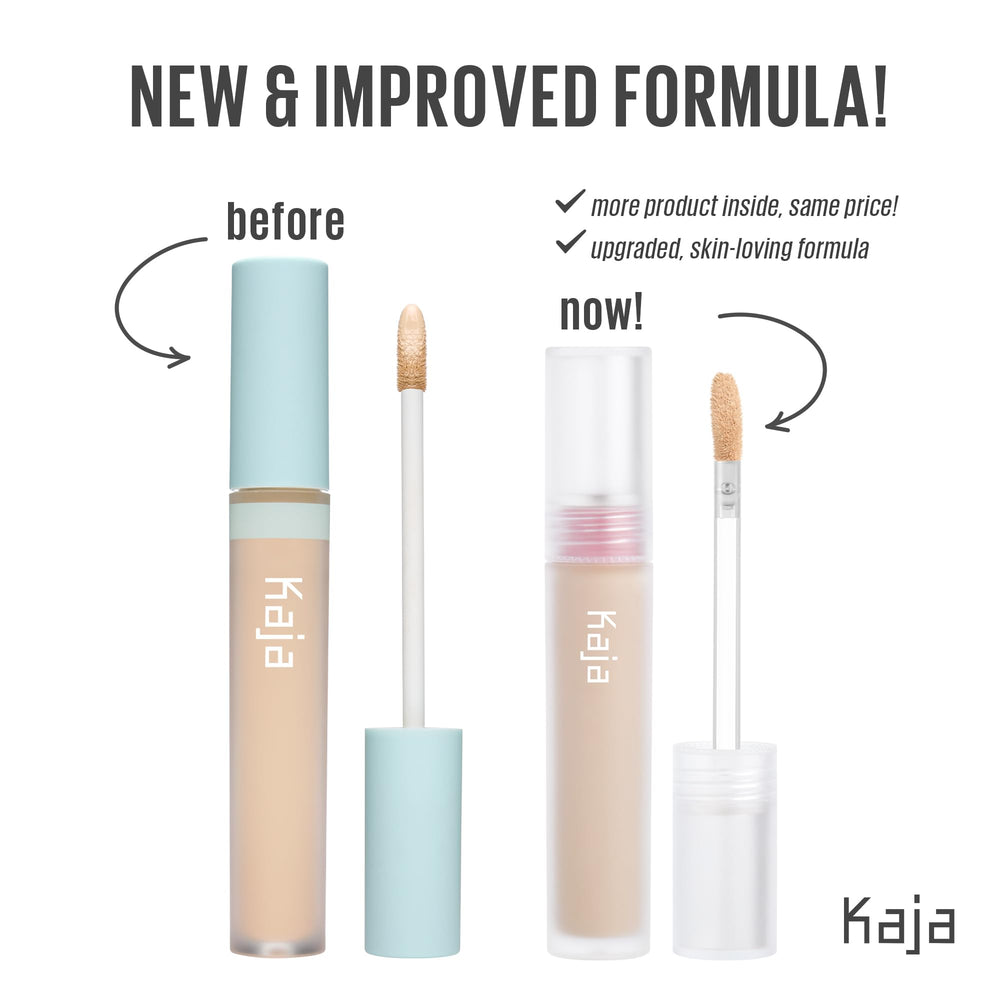 KAJA Don't Settle Concealer shade Coffee Bean swatch on skin for color match