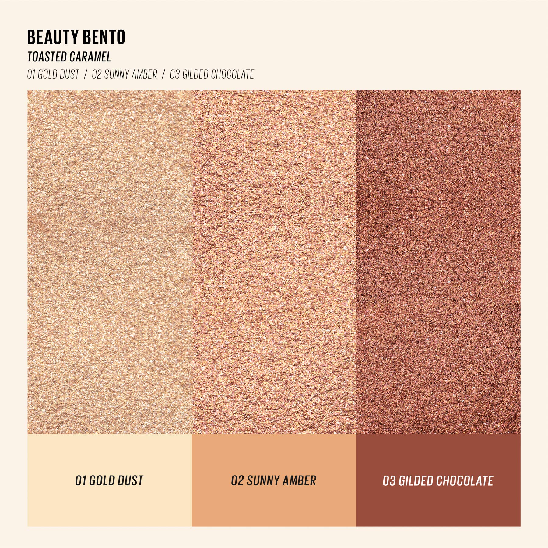 Kaja Eye Bento blends matte and shimmer pigments for versatile looks.