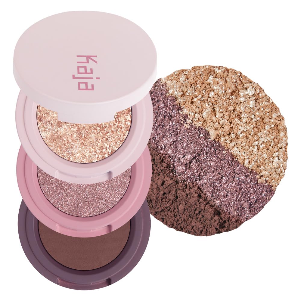 Kaja Eye Bento Trio mauve bouquet palette swatches for a soft mauve look