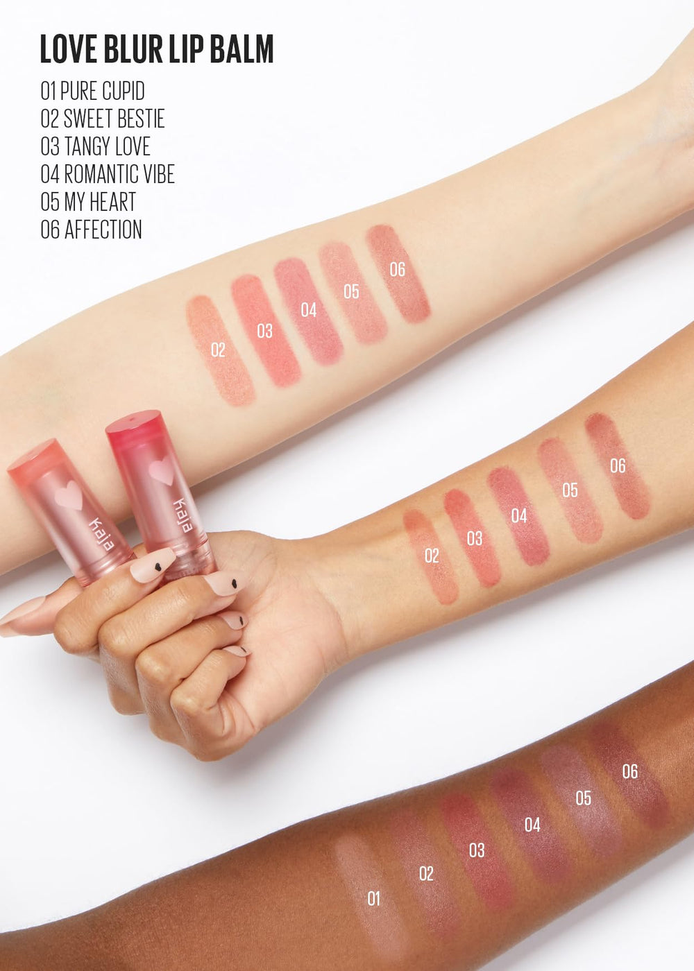 Kaja Love Blur Lip Balm 05 shea butter nourishes and smooths lips.