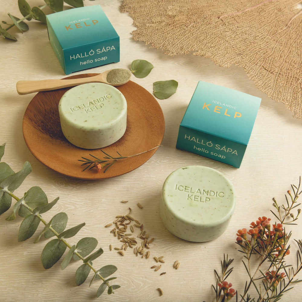 Kalastyle Icelandic kelp moss bar with natural ingredients for gentle exfoliation