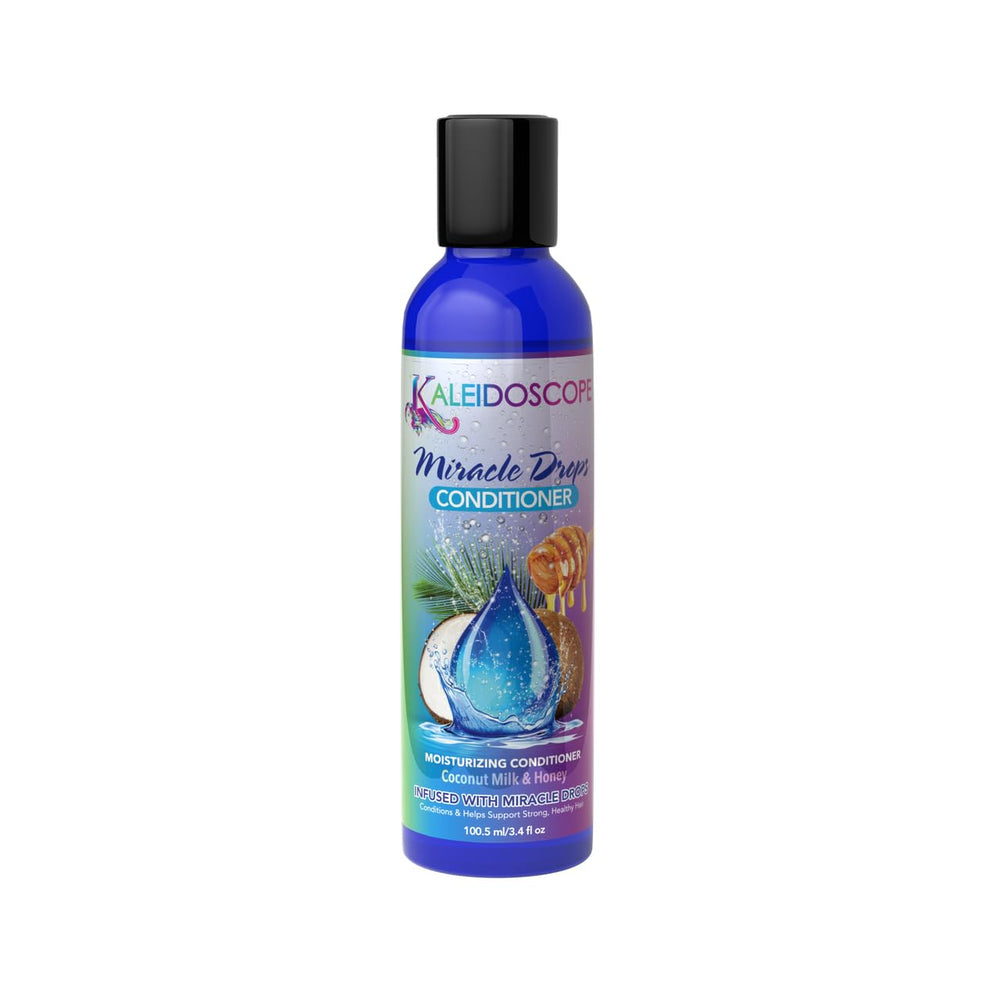 Kaleidoscope Miracle Drops Conditioner bottle for lightweight moisture and easier detangling