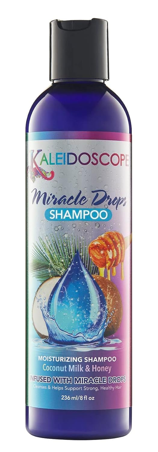 Kaleidoscope Miracle Drops Shampoo bottle for hydrating care and easy daily use