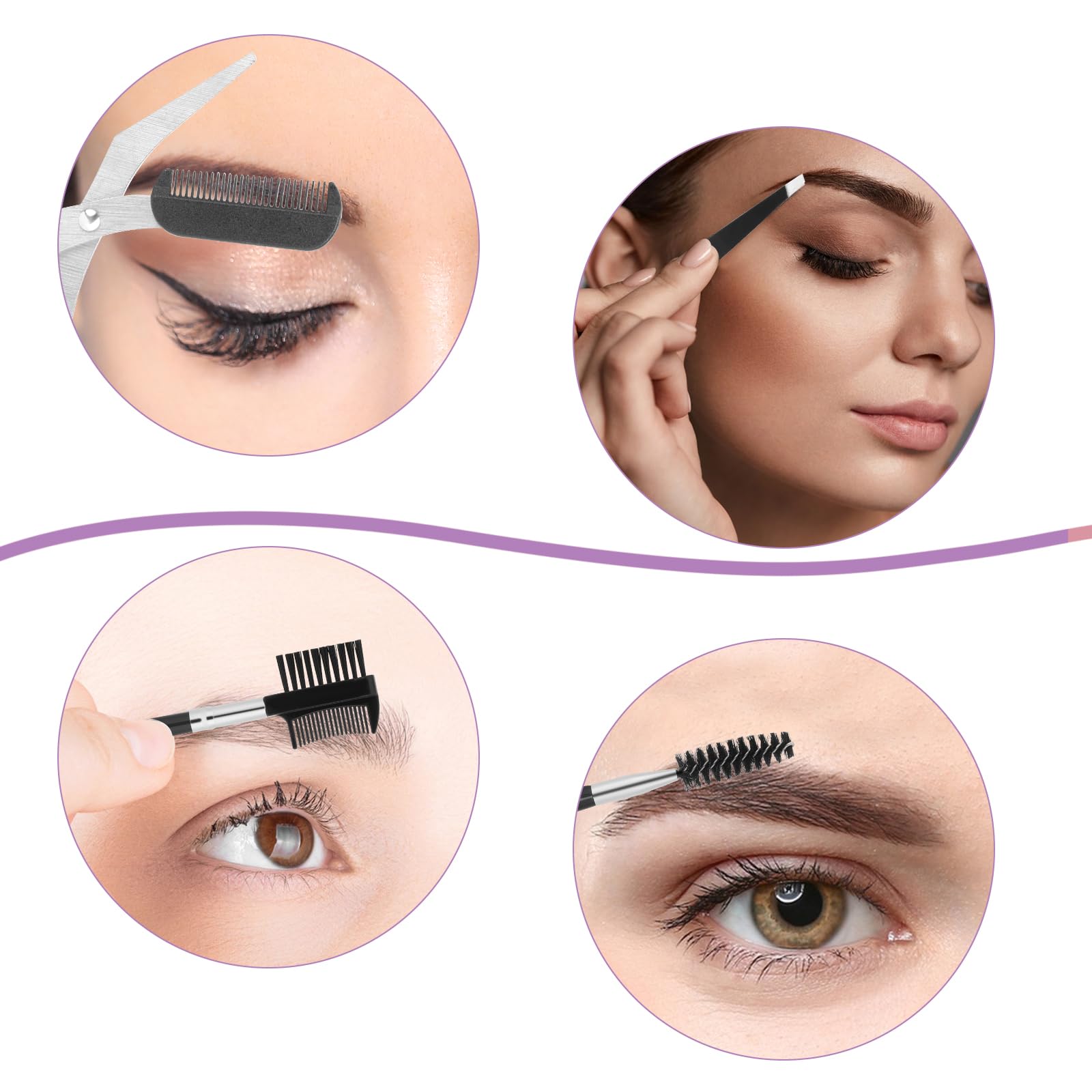 KALIONE eyebrow tweezers for targeted hair removal.