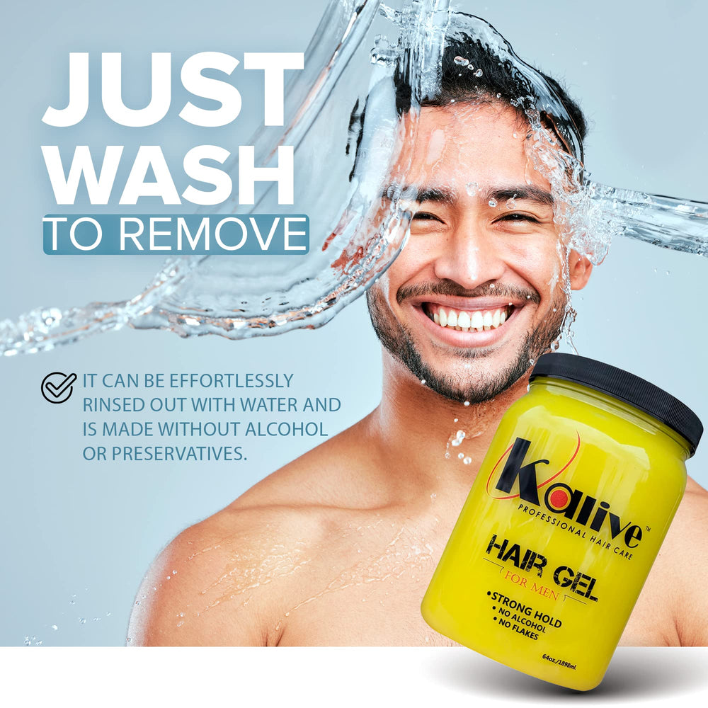 KALIVE 2 STYLE alcohol-free paraben-free gel for gentle styling.