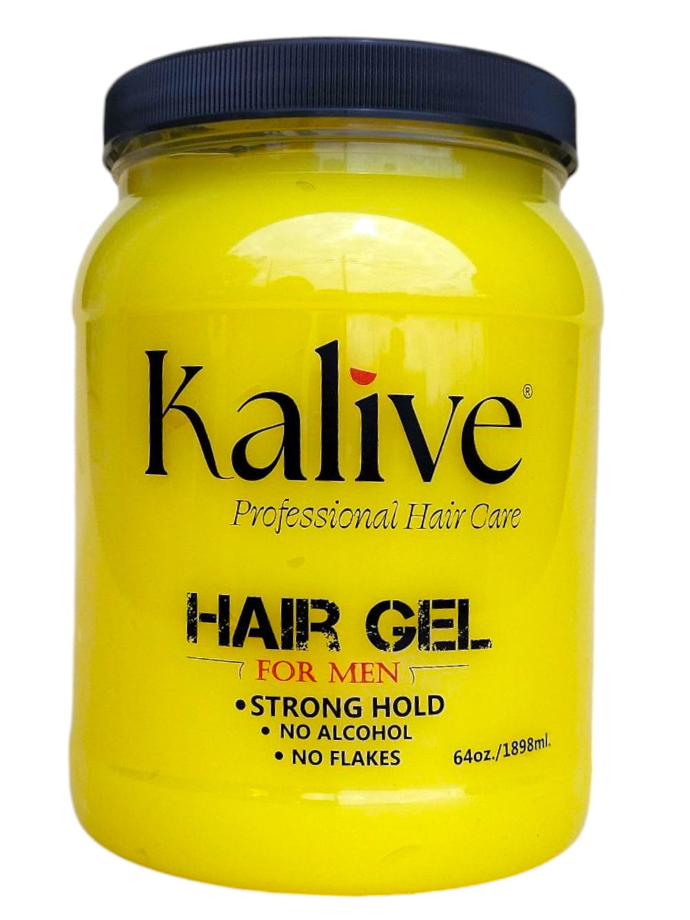 KALIVE 2 STYLE men's hair gel bottle showing long-lasting hold and subtle shine.
