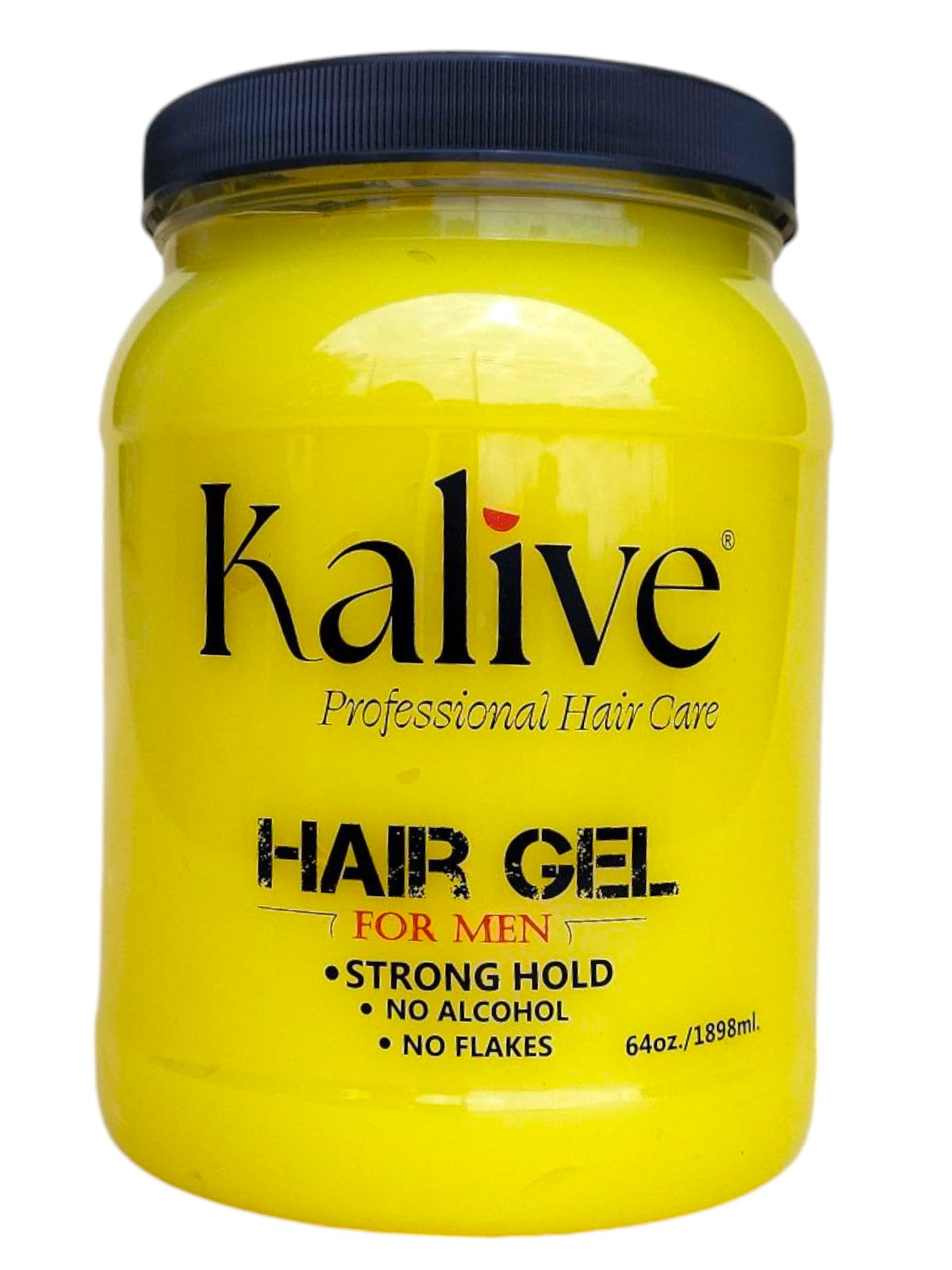 KALIVE 2 STYLE men's hair gel bottle showing long-lasting hold and subtle shine.