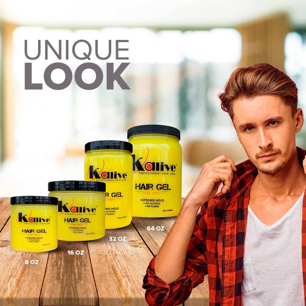 KALIVE 2 STYLE water-soluble gel clarity ensures easy wash-out.