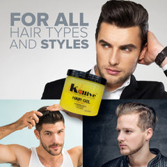 KALIVE water-soluble formula close-up illustrating easy removal and flexible hold.