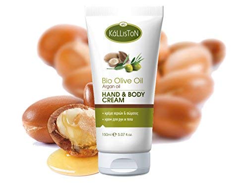 Kalliston hand and body cream application on forearm for moisture
