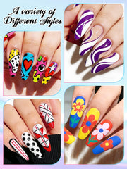 Kalolary 3D nail art pens for intricate patterns and textures.