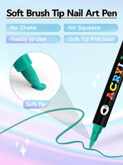 Kalolary double-headed nail art pens offering versatile lines and dots.