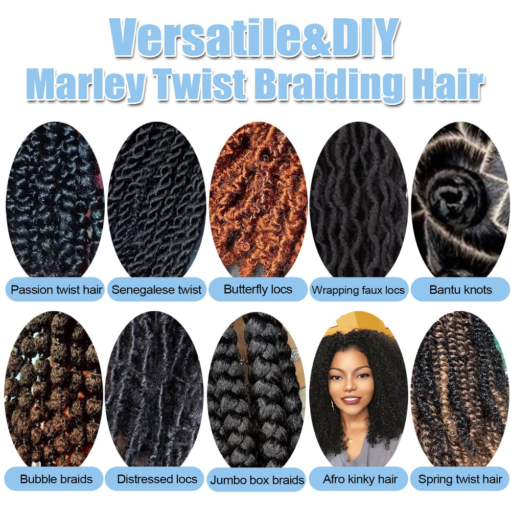 Kaluli Marley twist hair soft and lightweight ideal for comfort