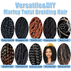 Kaluli Marley twist hair soft and lightweight ideal for comfort