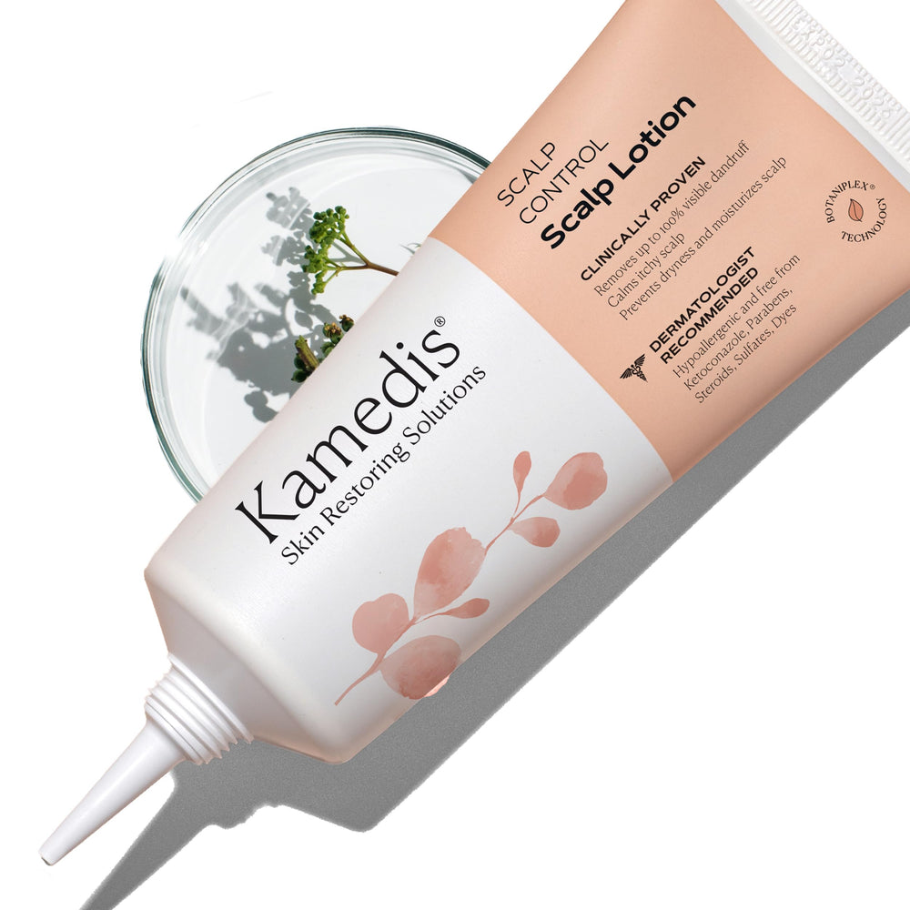 KAMEDIS Scalp Moisturizer bottle pour enables easy, soothing hydration for dry scalp.