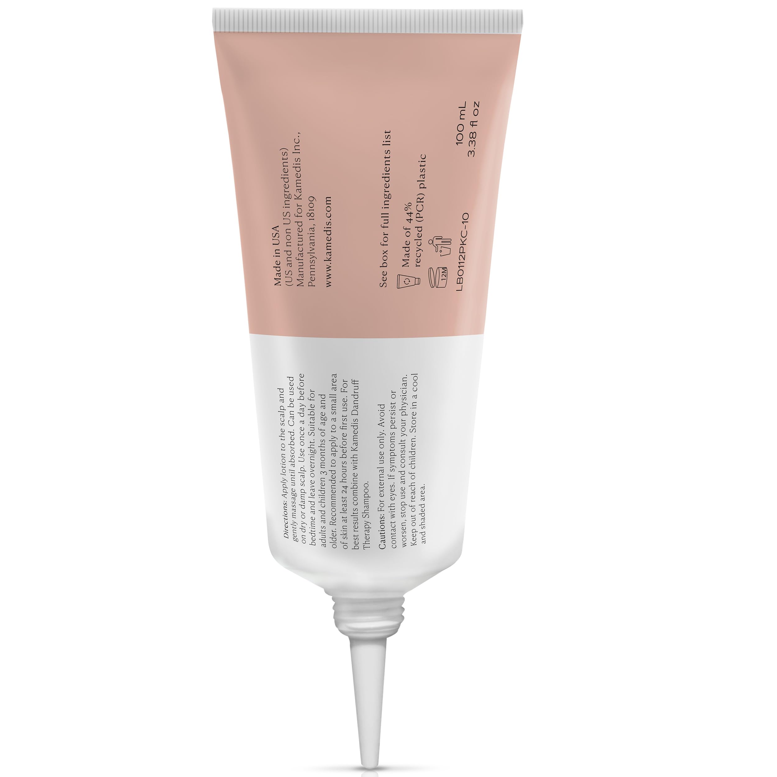 KAMEDIS Steroid-Free Formula highlights gentle care for sensitive scalps.