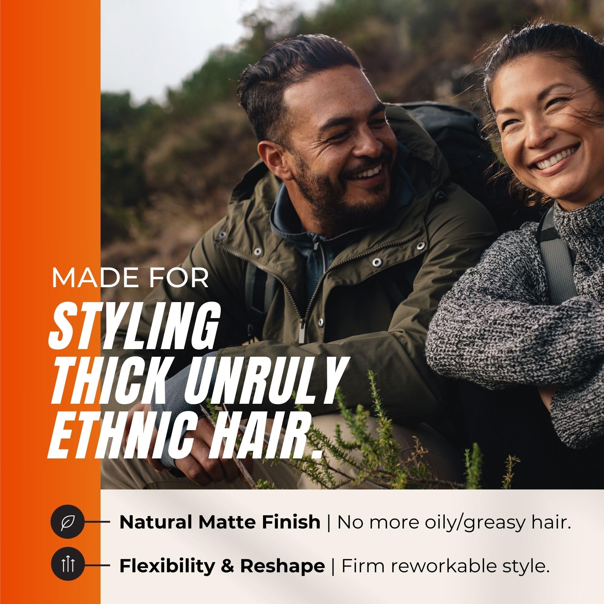 Kami Powder Hair Clay adds texture and lift for daily styling
