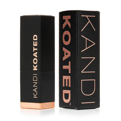 Kandi Koated Interlude close-up emphasizing vegan formula and long-lasting color