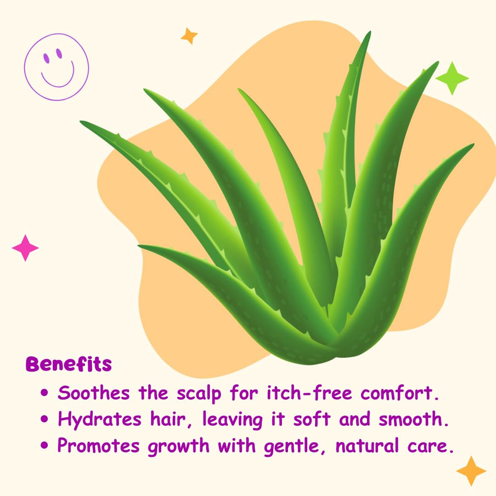 KANICA Avocado & Aloe Vera Kids Shampoo cleanses and hydrates hair