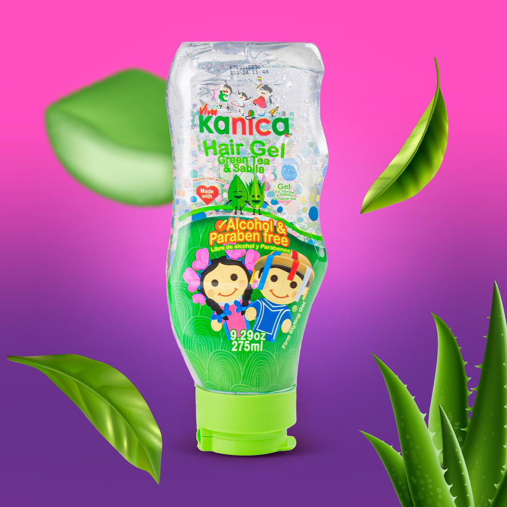 KANICA Gel supports gentle styling for kids hair.