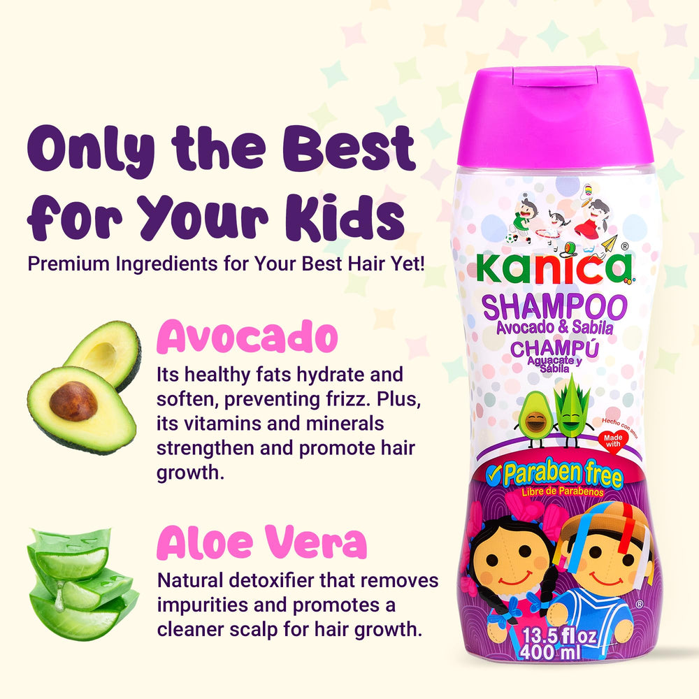 KANICA shampoo natural-ingredients-label emphasizes clean, plant-based components
