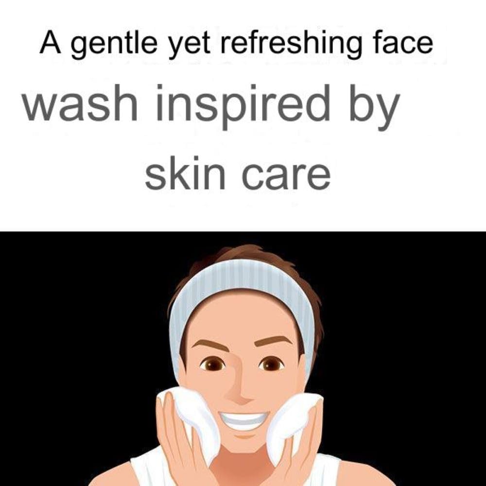 Kao Biore Mens Double Scrub Wash texture image shows dual scrubs for cleansing.