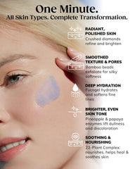 KAPLAN MD fruit enzymes from papaya and pineapple brighten the complexion.