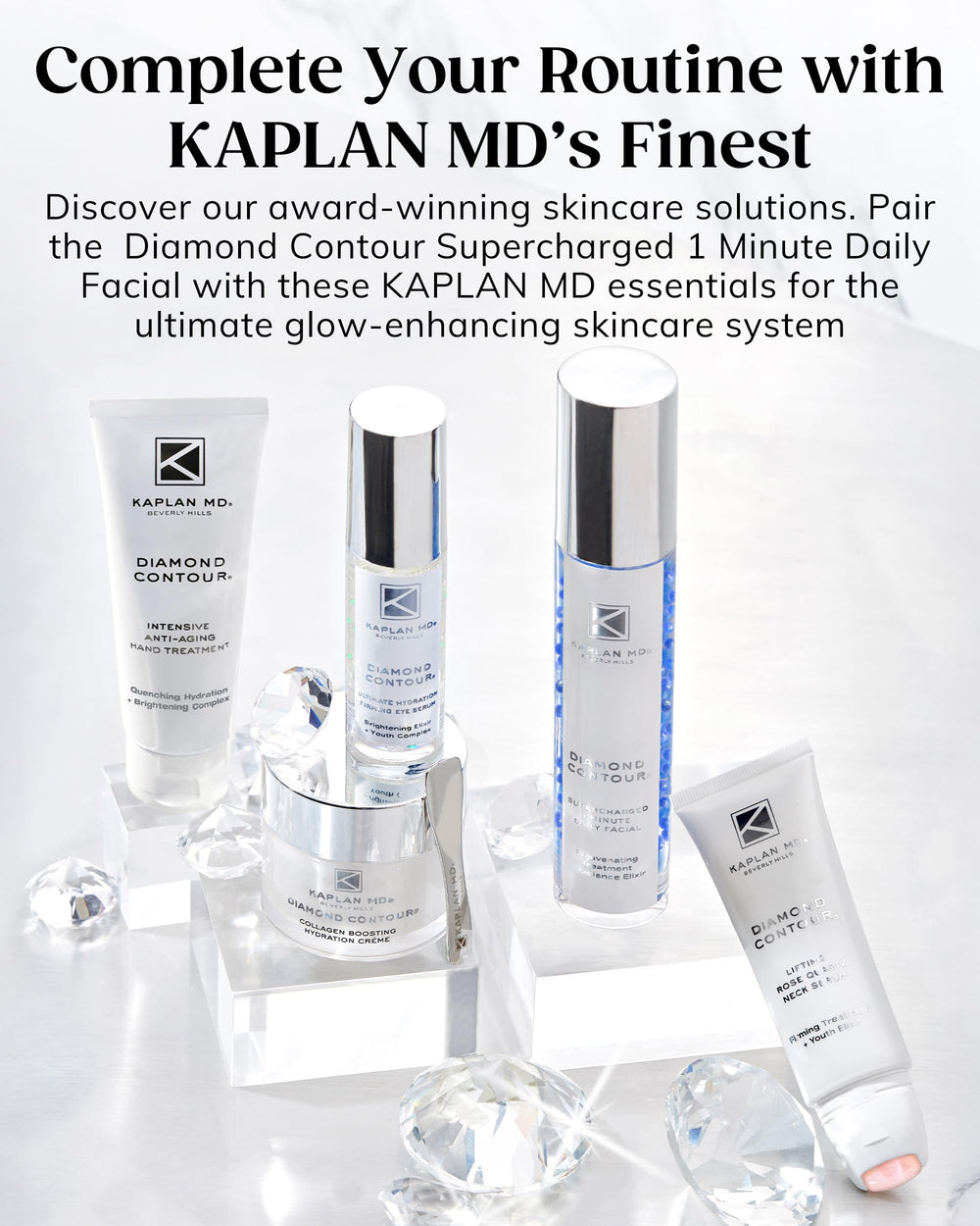 KAPLAN MD glow suits all ages, including 40+ renewal.