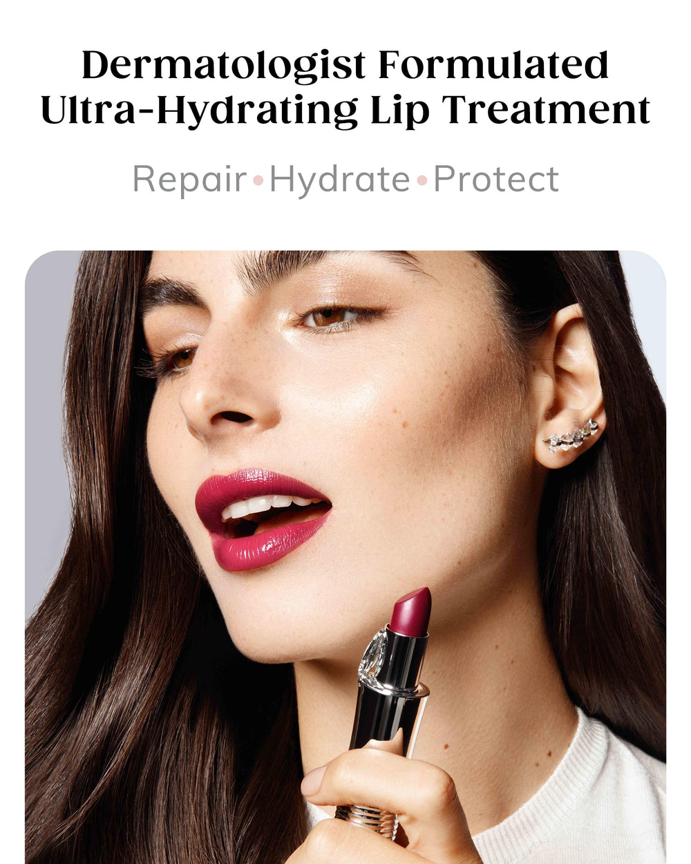 KAPLAN MD Perfect Pout Lipstick beeswax locks in moisture for lasting comfort.